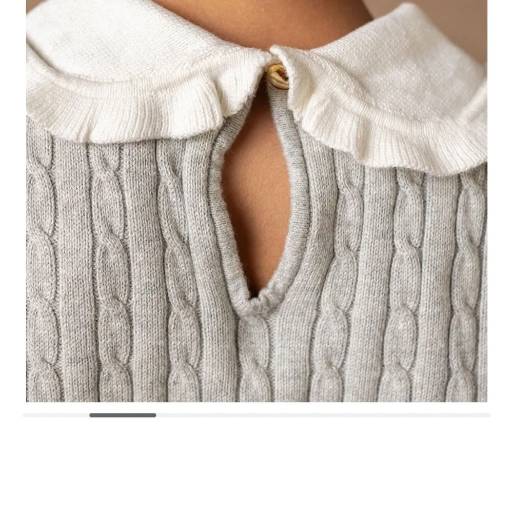 Stylish Gray Kids Casual Dress